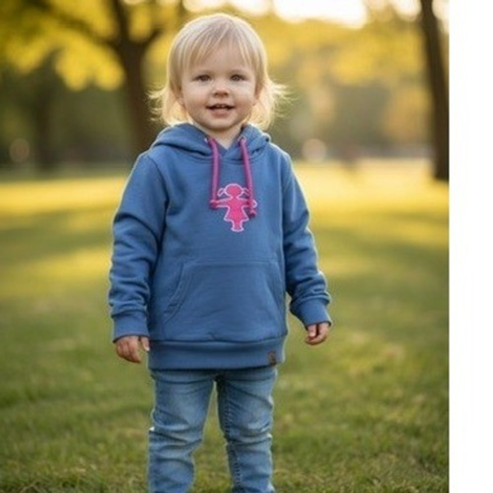 "Ampelmann" KLEINE REBELLION Kids Blue Organic Cotton Hoodie SZ 92 (2T) RARE !!!
